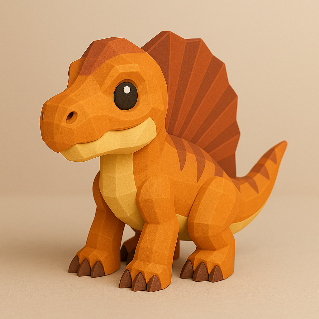 Динозавр с парусом - 3D-модель
