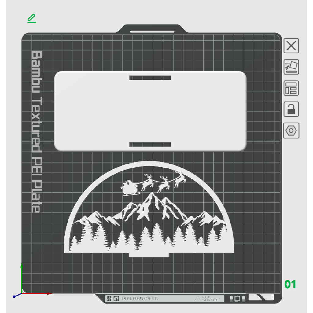 Новогодний держатель для салфеток