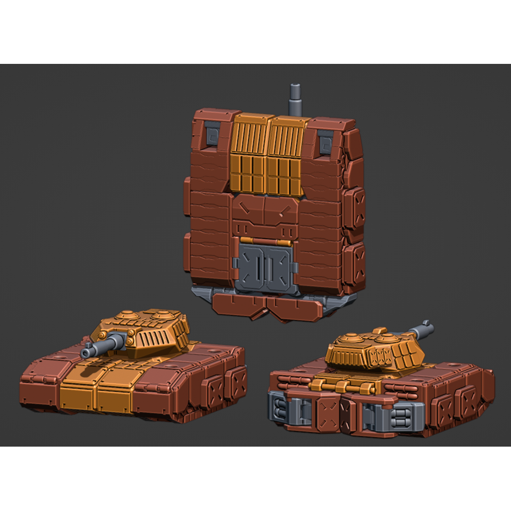 Позиционная фигурка трансформера в виде танка
