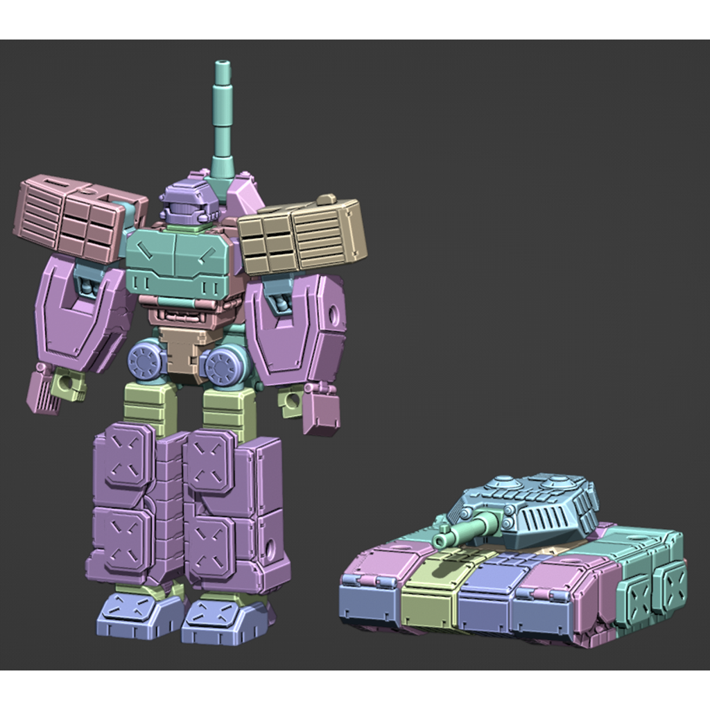 Позиционная фигурка трансформера в виде танка