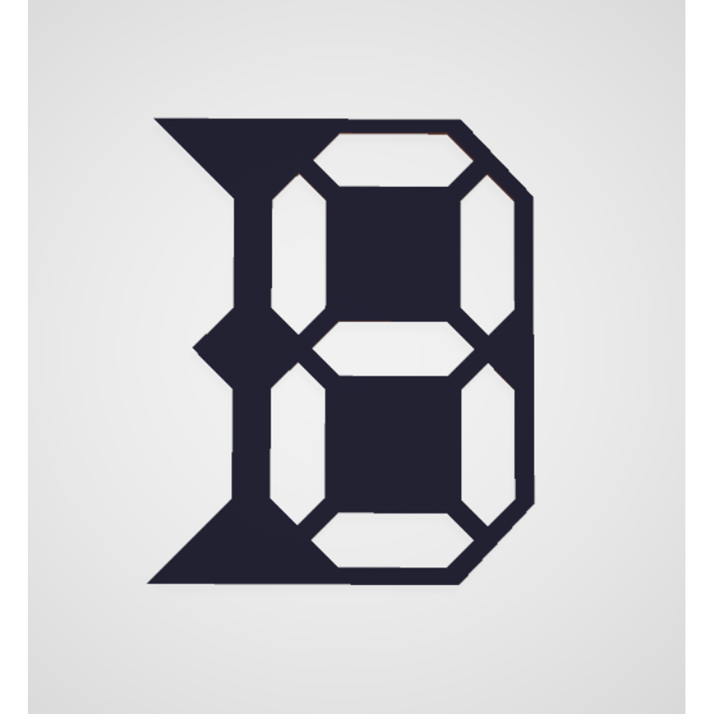 Цифровой трафарет цифр