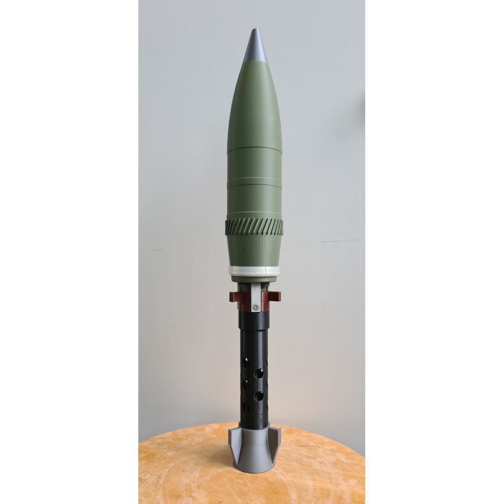 3D-модель французского миномета (масштаб 1:2)