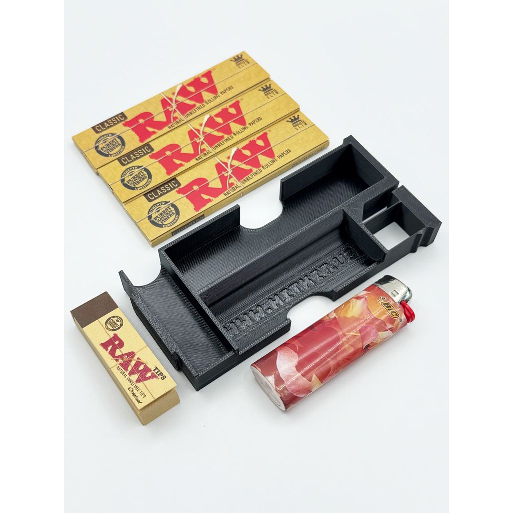 Ролл-трей с выдвижным ящиком для необходимых принадлежностей