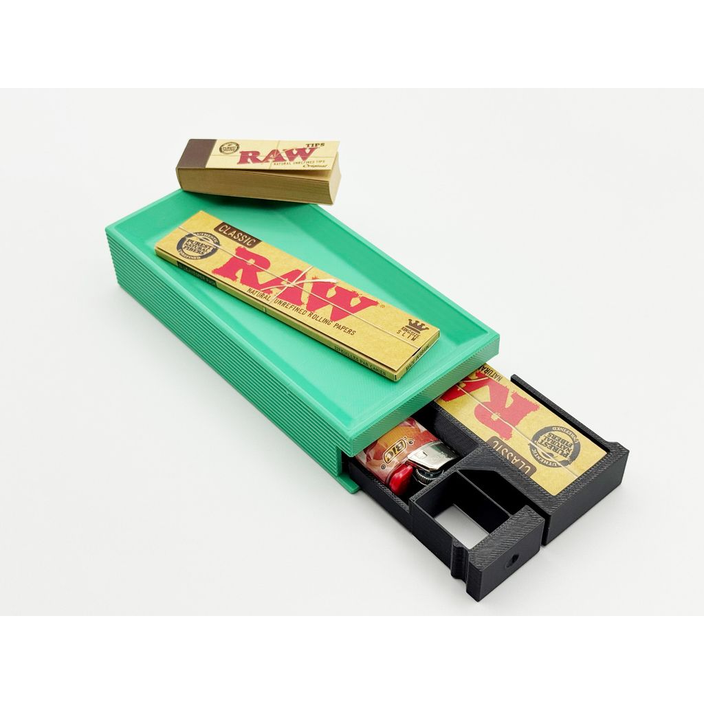 Ролл-трей с выдвижным ящиком для необходимых принадлежностей