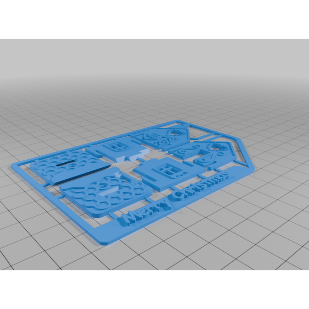 Модели новогодних пряничных домиков