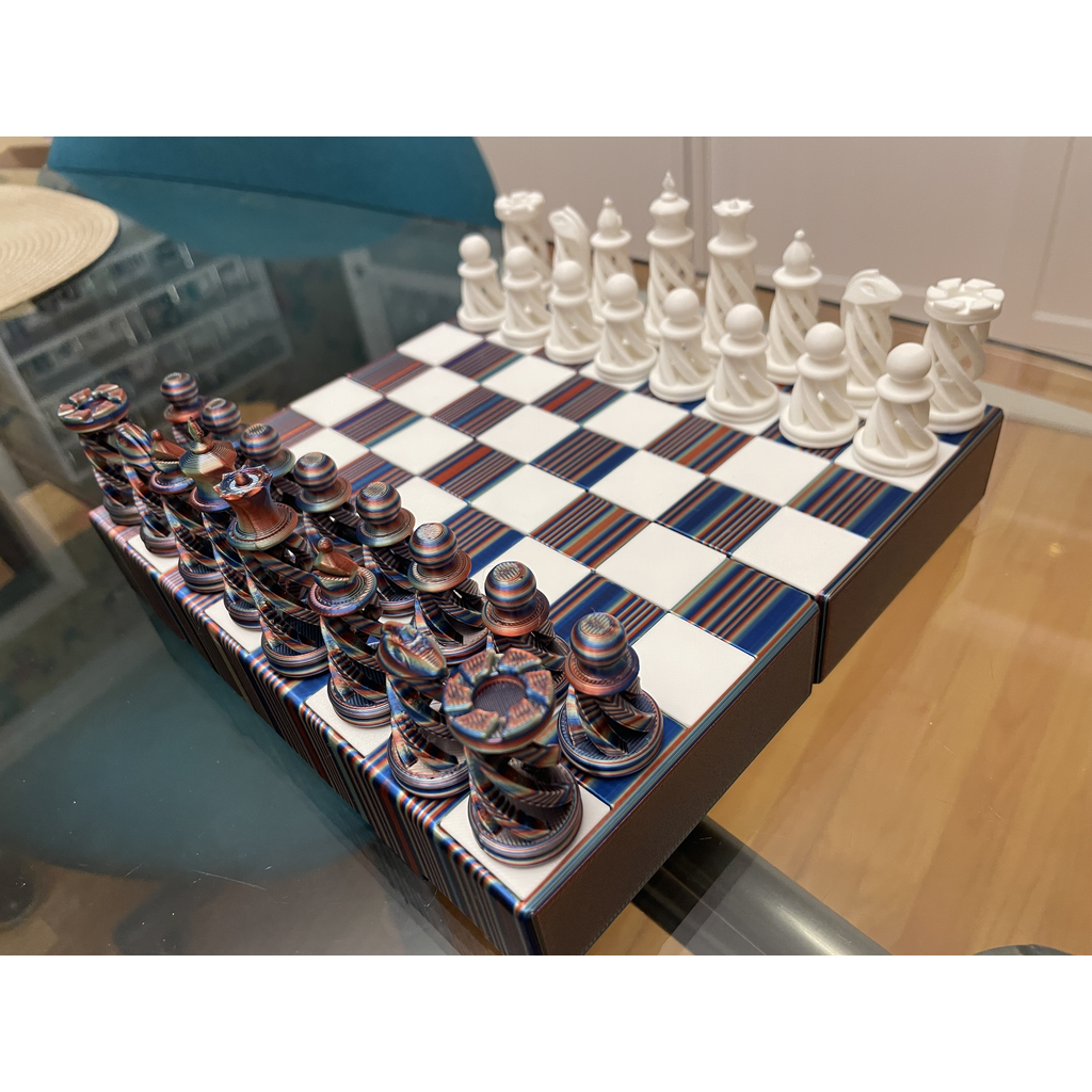 Складная шахматная коробка