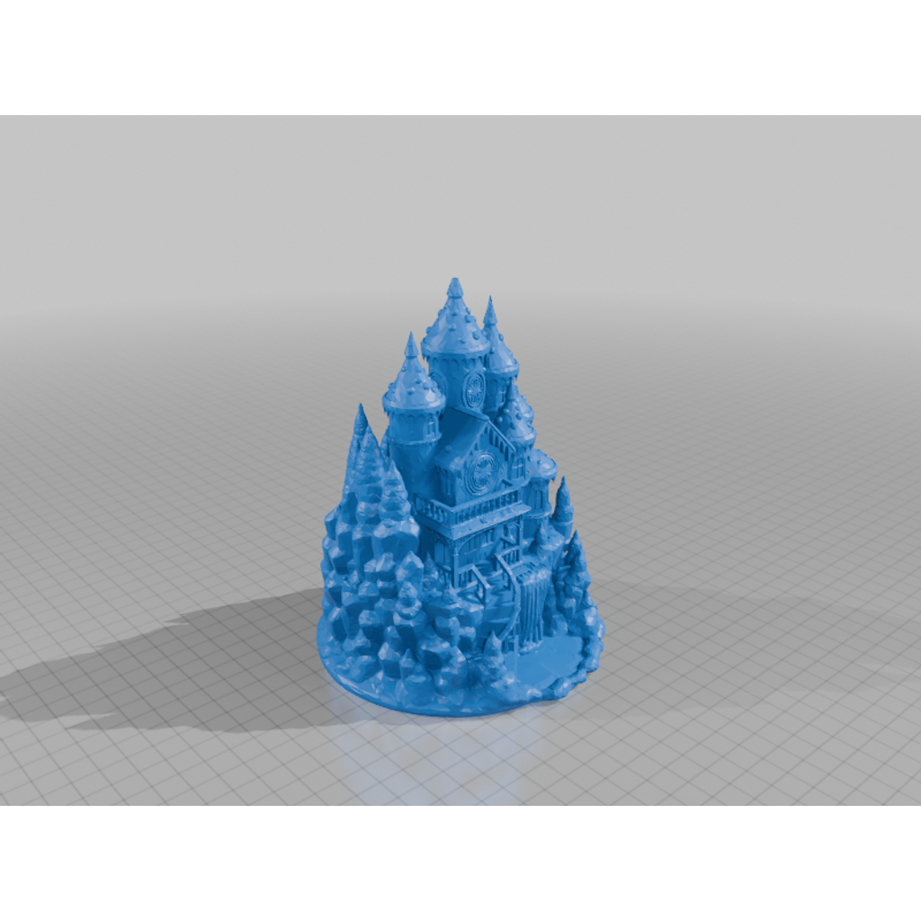 Модель Пряничного Замка с Водопадом