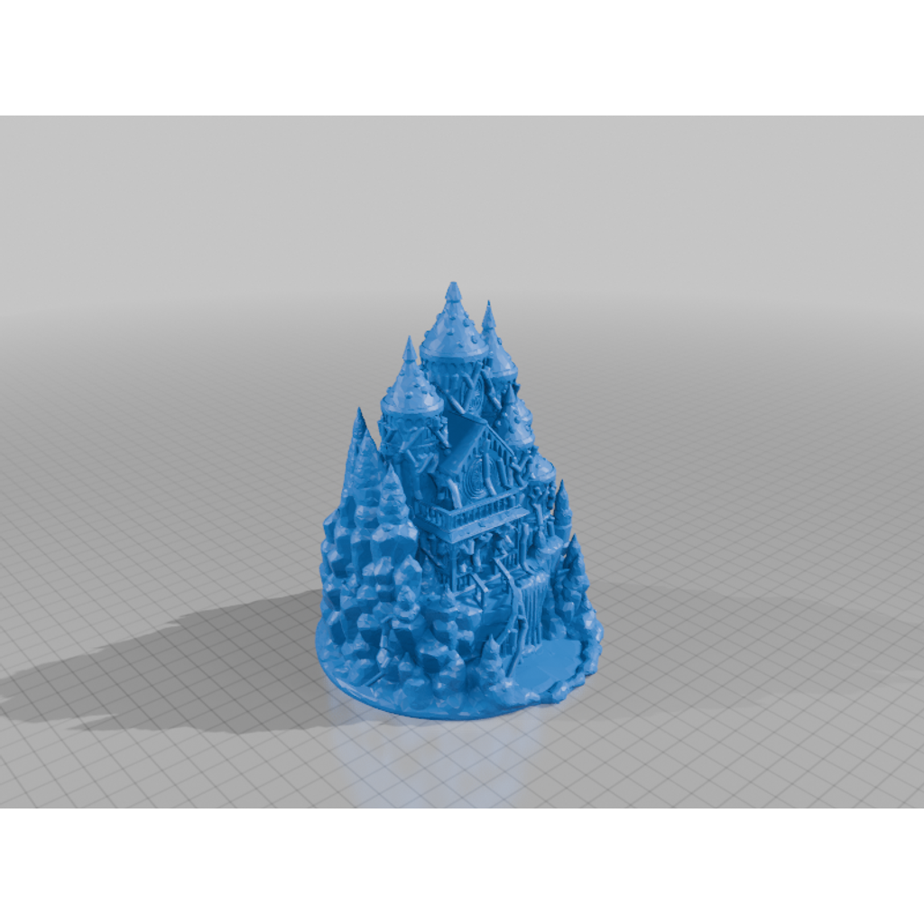 Модель Пряничного Замка с Водопадом