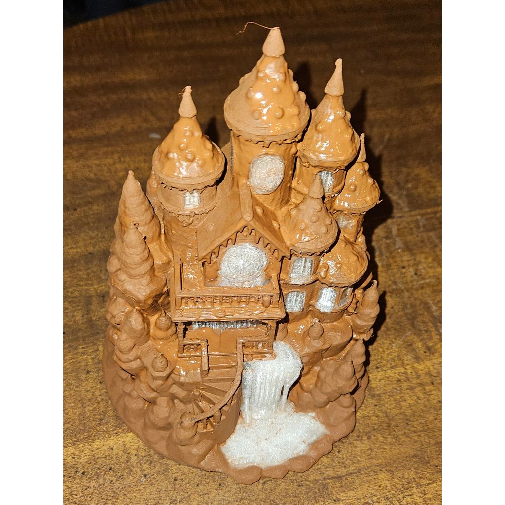 Модель Пряничного Замка с Водопадом