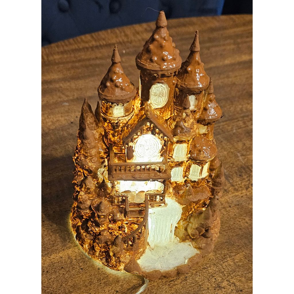 Модель Пряничного Замка с Водопадом