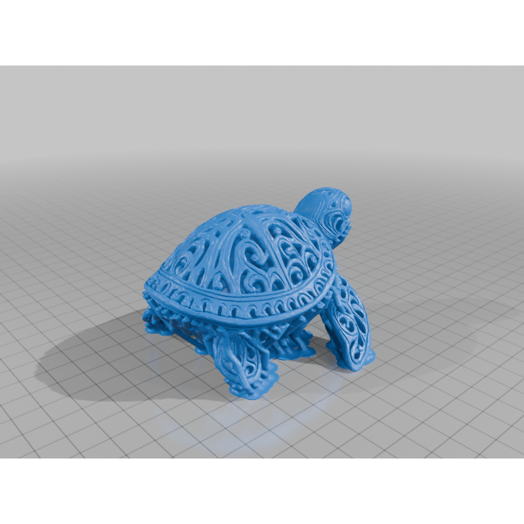 Узорная черепаха в формате STL