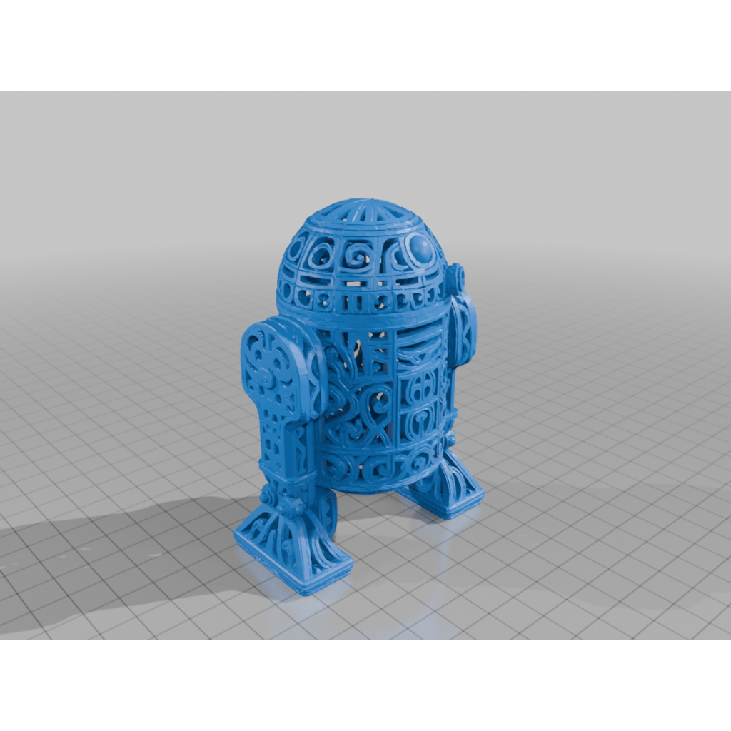 О ornate R2D2 3D модели