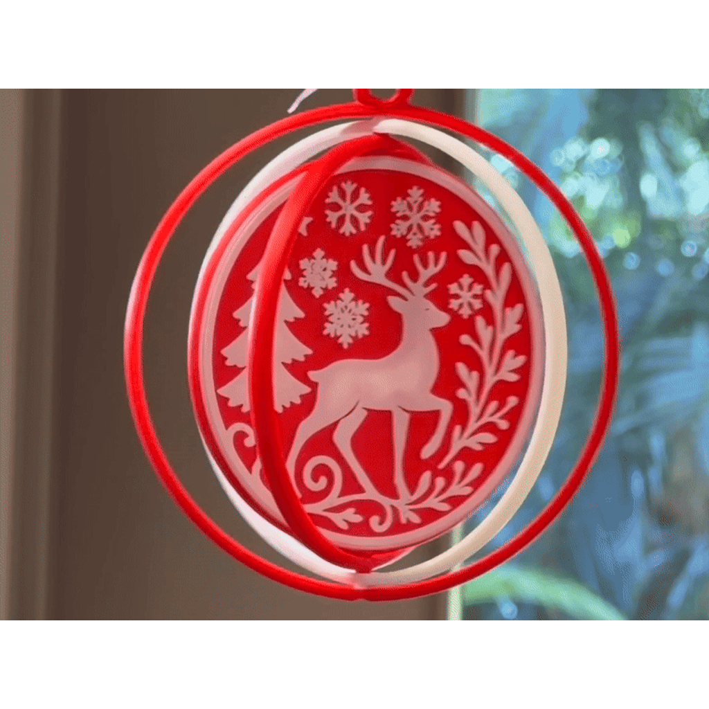 Набор крутящихся рождественских украшений