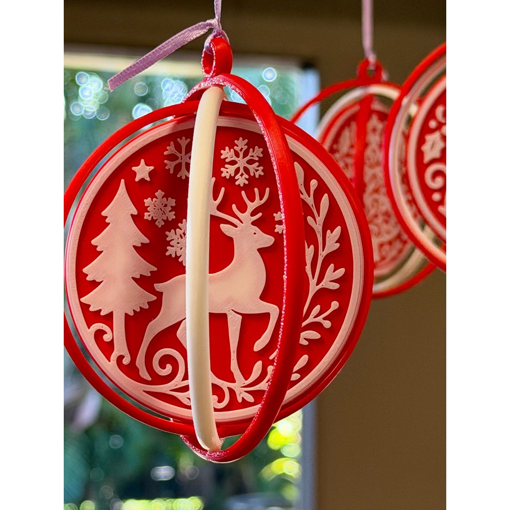 Набор крутящихся рождественских украшений