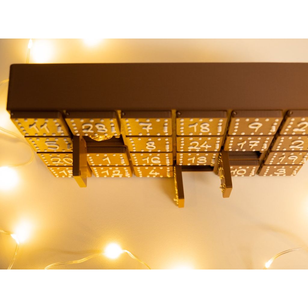 3D Печатаемый рождественский адвент-календарь