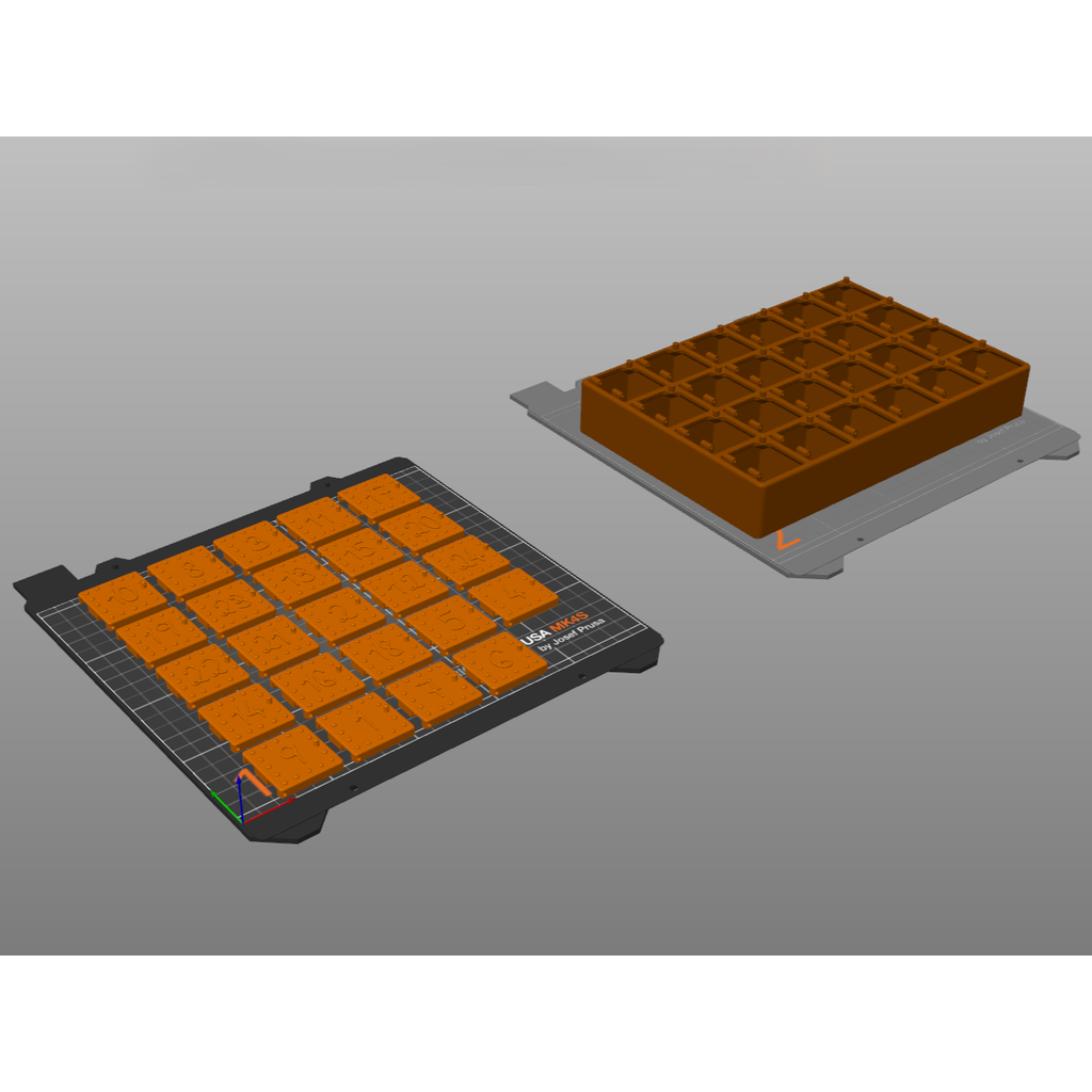 3D Печатаемый рождественский адвент-календарь