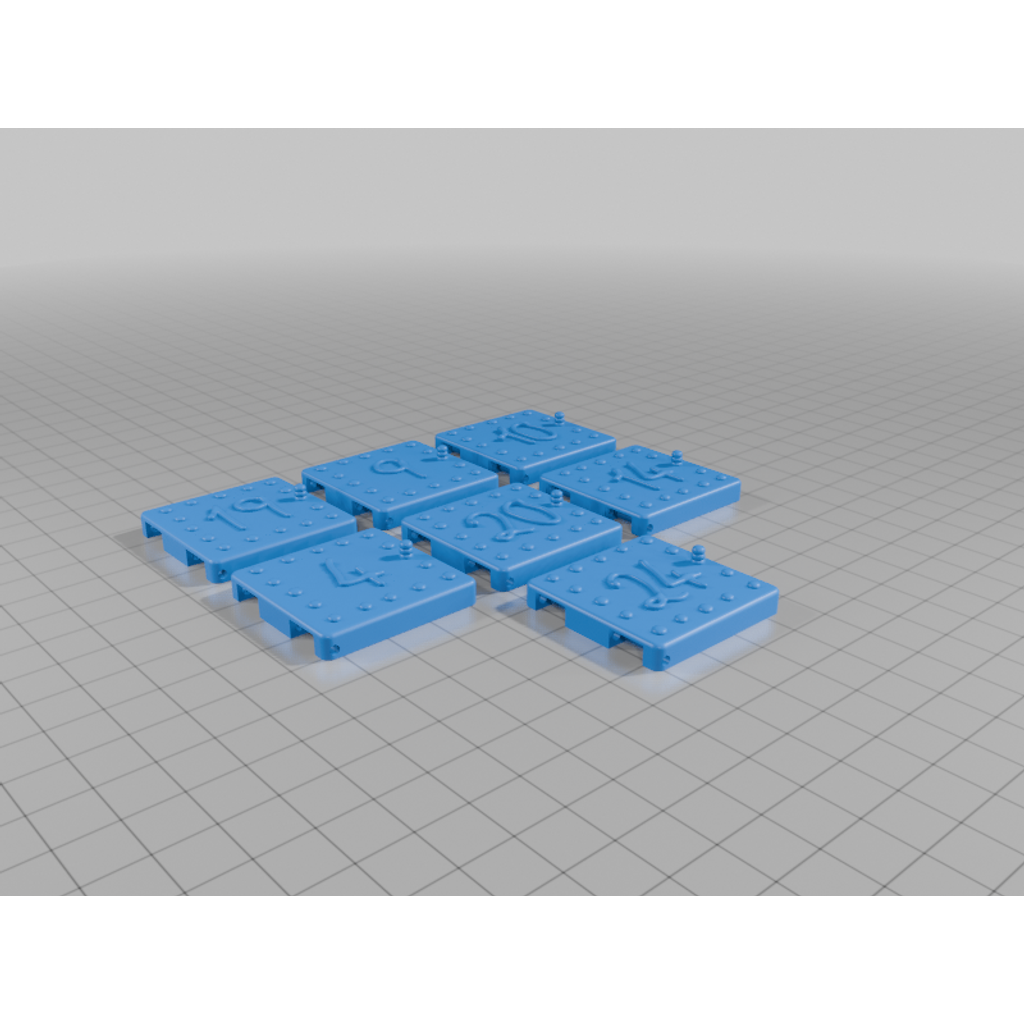 3D Печатаемый рождественский адвент-календарь