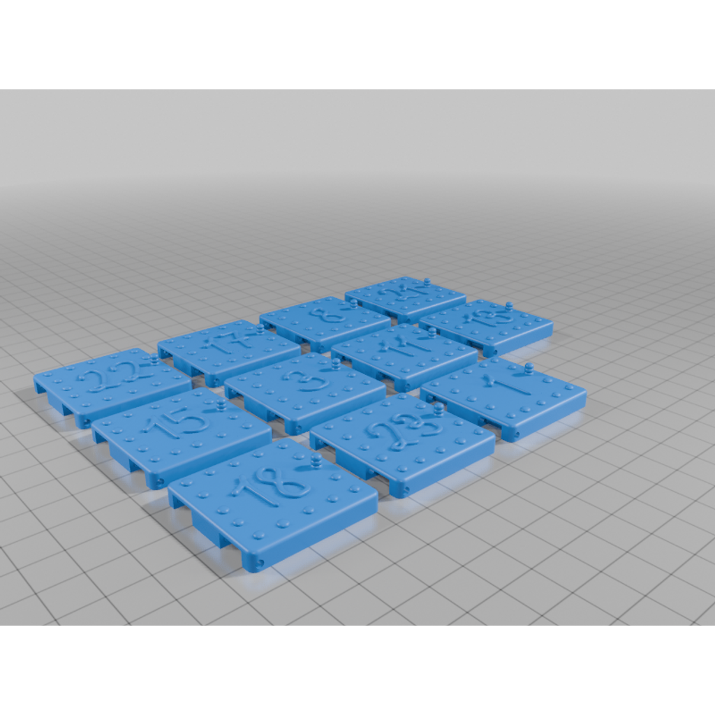 3D Печатаемый рождественский адвент-календарь