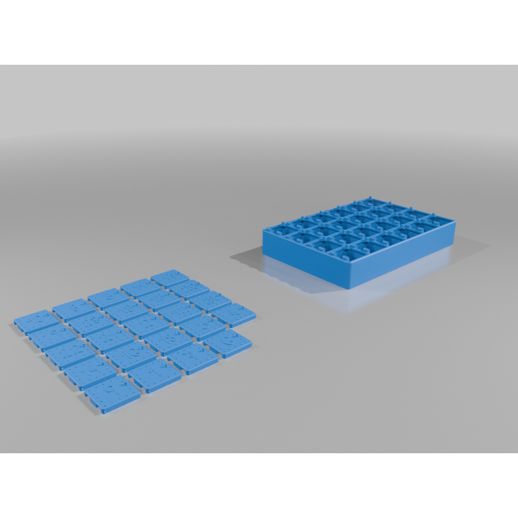 3D Печатаемый рождественский адвент-календарь