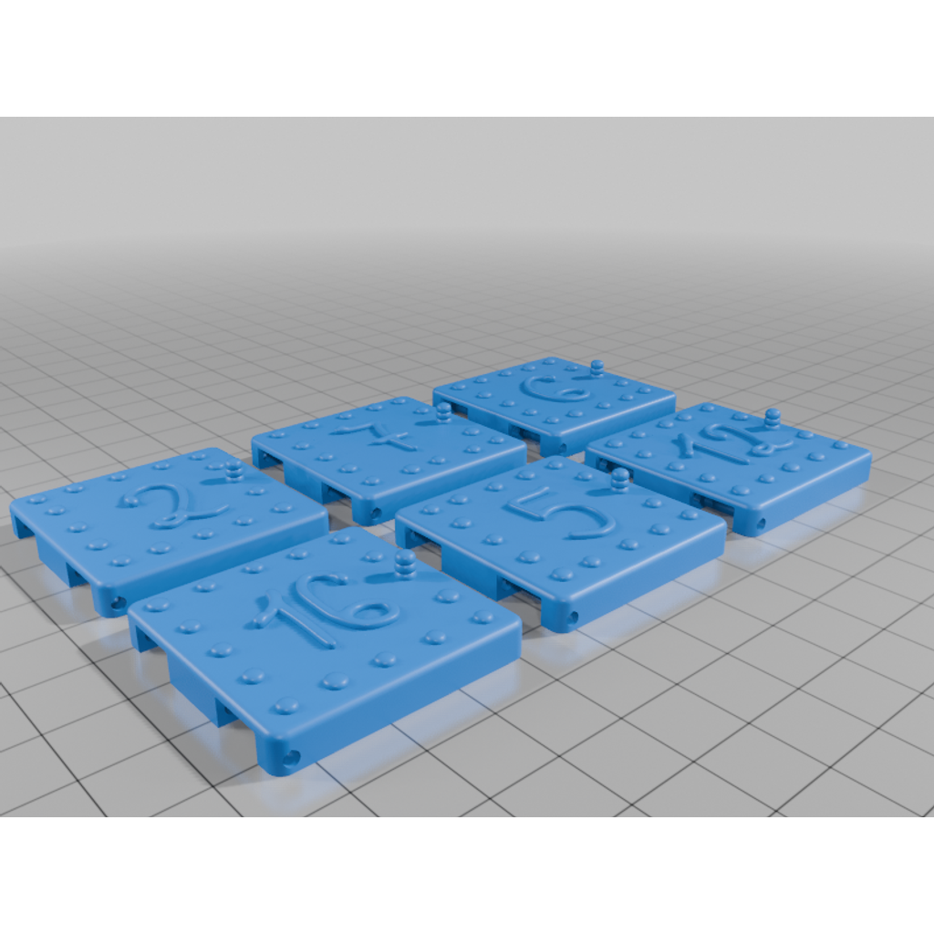 3D Печатаемый рождественский адвент-календарь