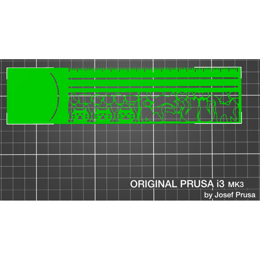 Декоративная линейка-шаблон с кошачьими силуэтами