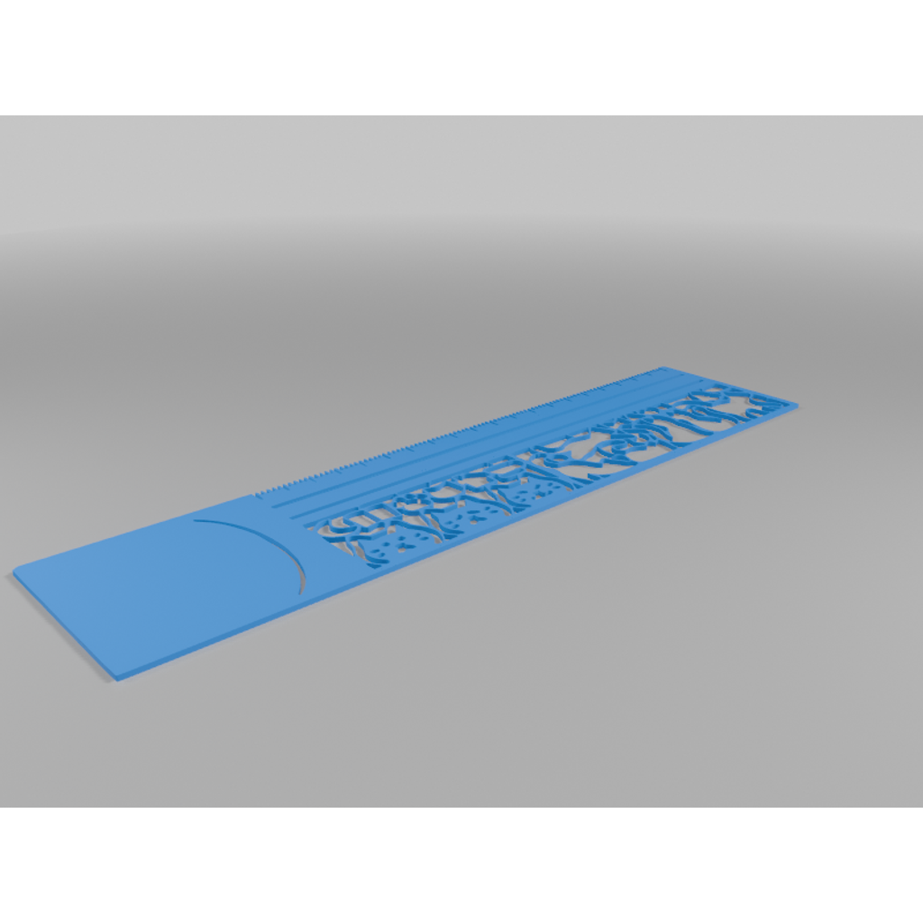 Декоративная линейка-шаблон с кошачьими силуэтами