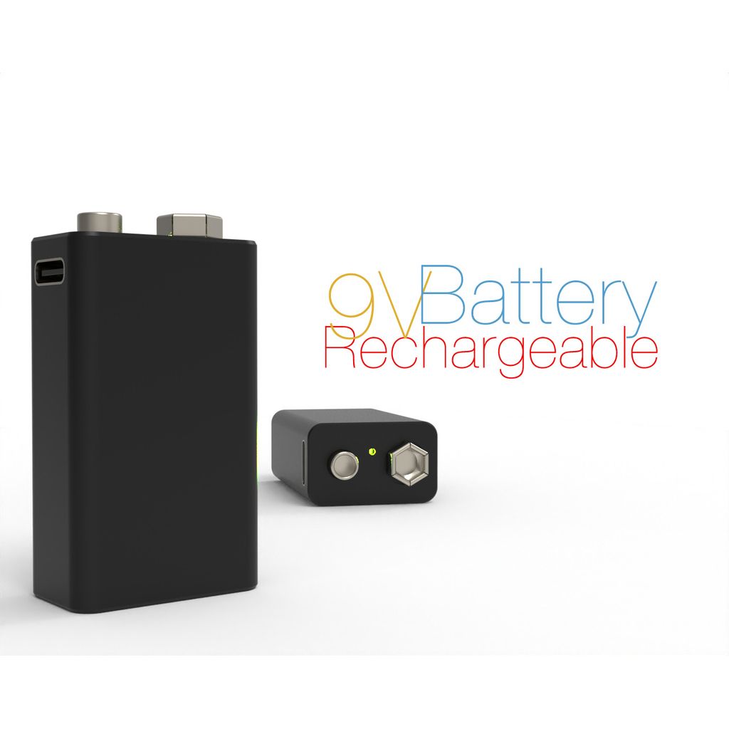 Перезаряжаемая 9V батарея