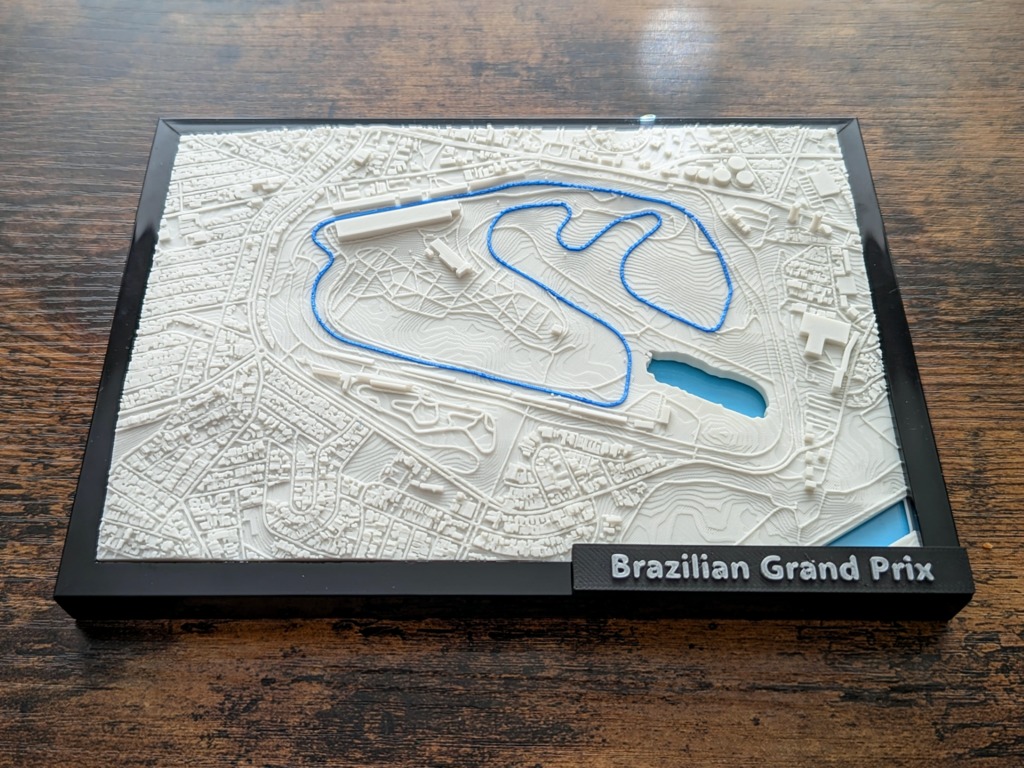 3D Миниатюра Автодрома Интерлагос, Бразилия