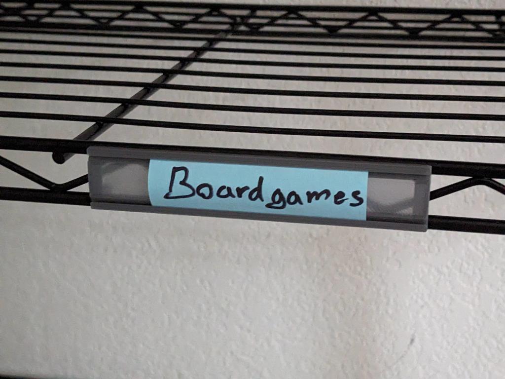 Держатель для этикеток на проволочных полках