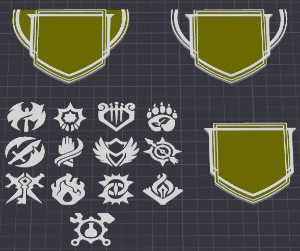 Логотипы и щиты классов DnD 2024