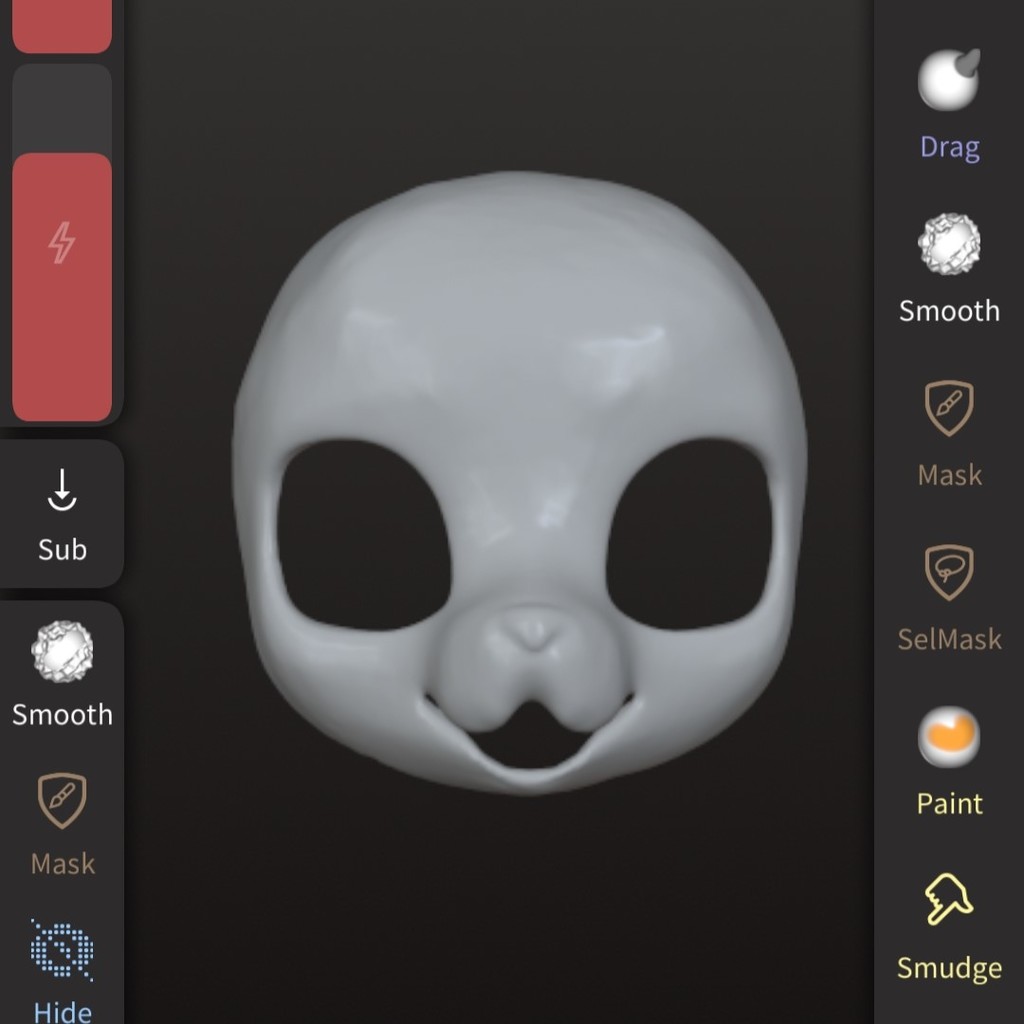 Голова костюма щенка