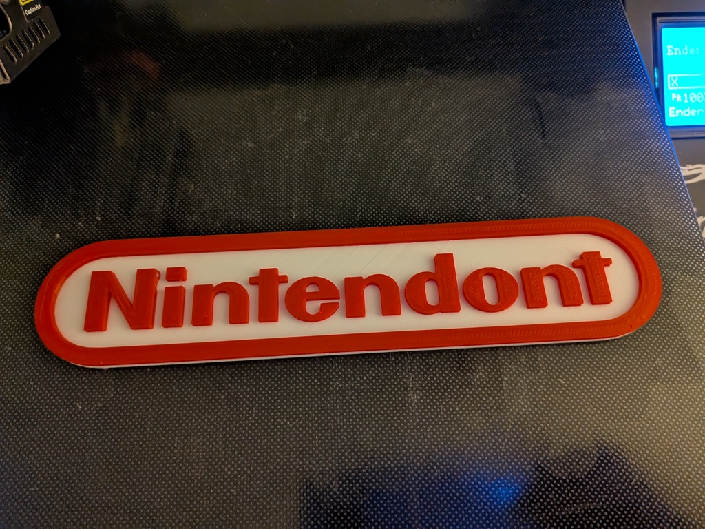 Модель Nintendont для печати