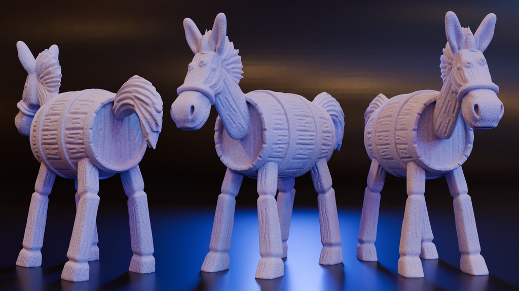 Деревянный Осел - Средний Конструкт (DND / TTRPG)