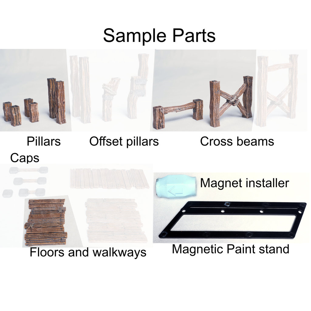 Модульные магнитные деревянные строительные леса
