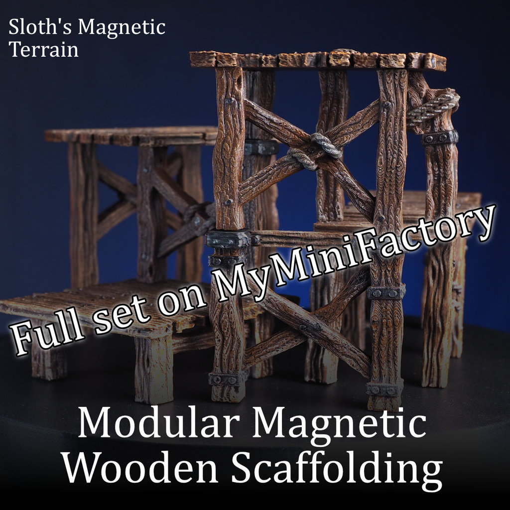 Модульные магнитные деревянные строительные леса