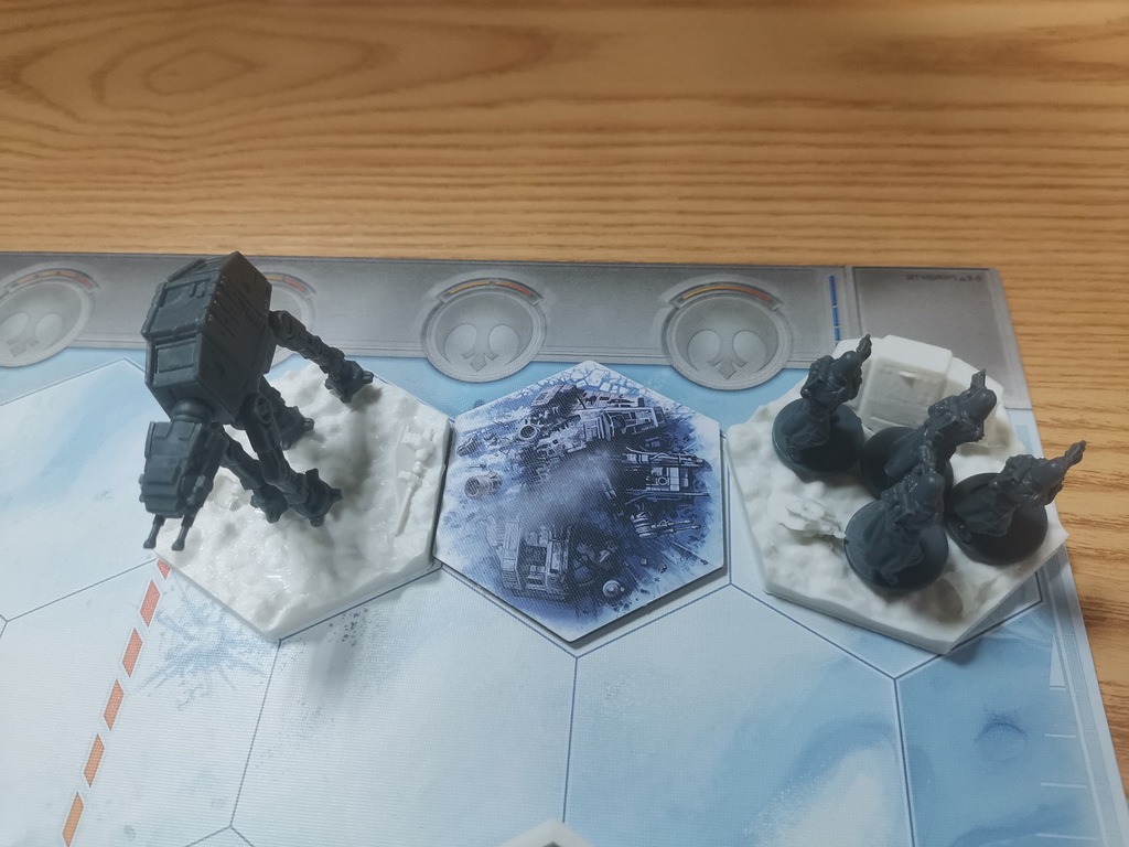 Модель местности битвы на Хоте: обломки