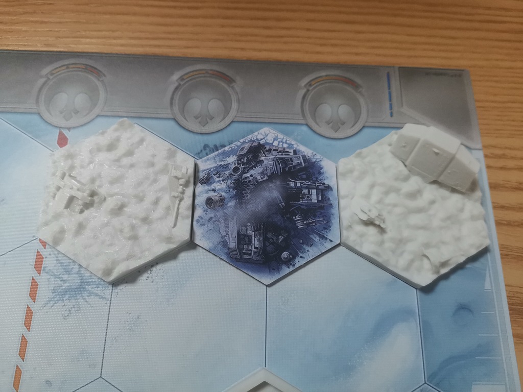 Модель местности битвы на Хоте: обломки