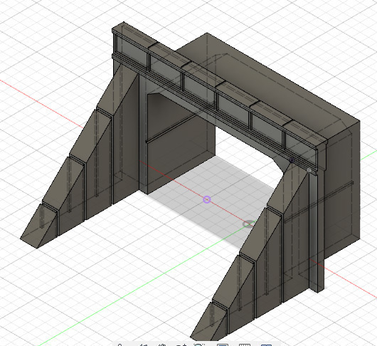 Широкий дорожный туннель для масштаба HO