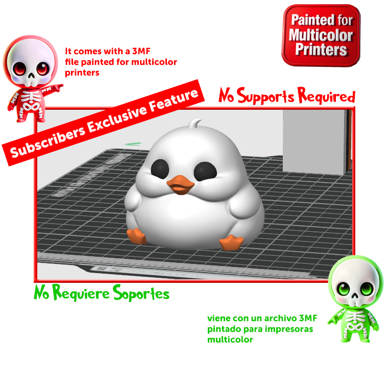 Модель игрушки: Tubby Duck (без поддержки)