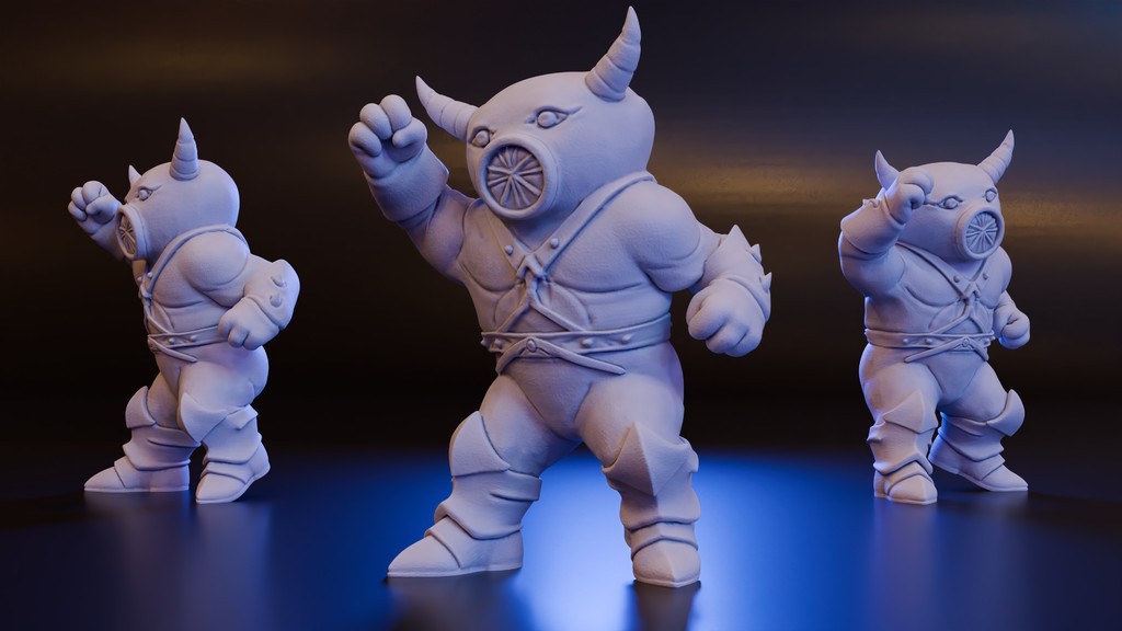 3D модель монстра для DND из детского творчества