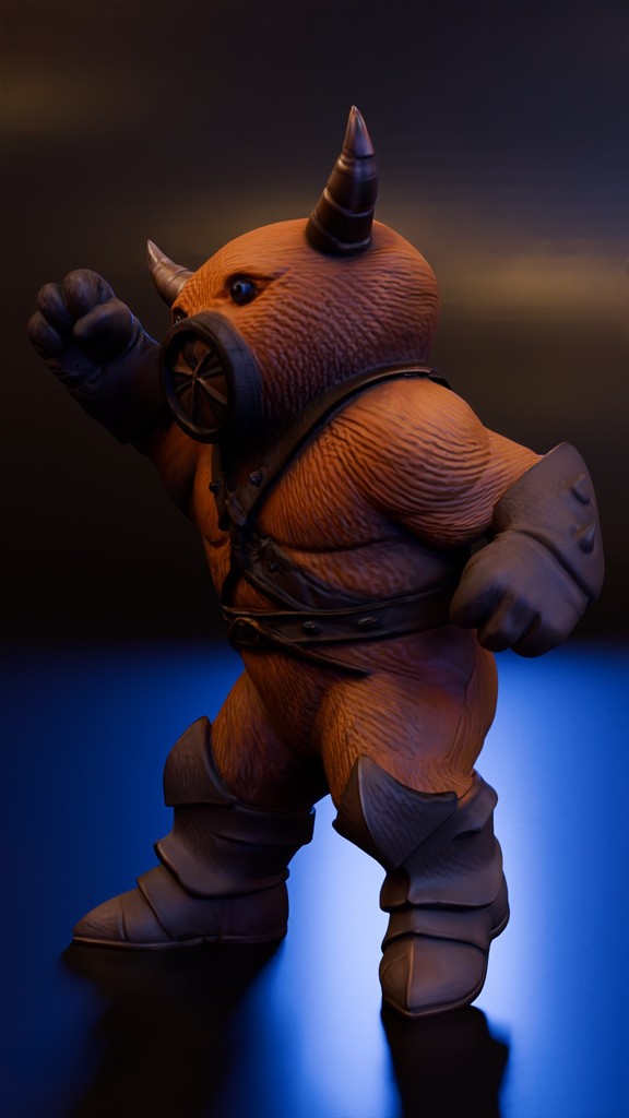 3D модель монстра для DND из детского творчества