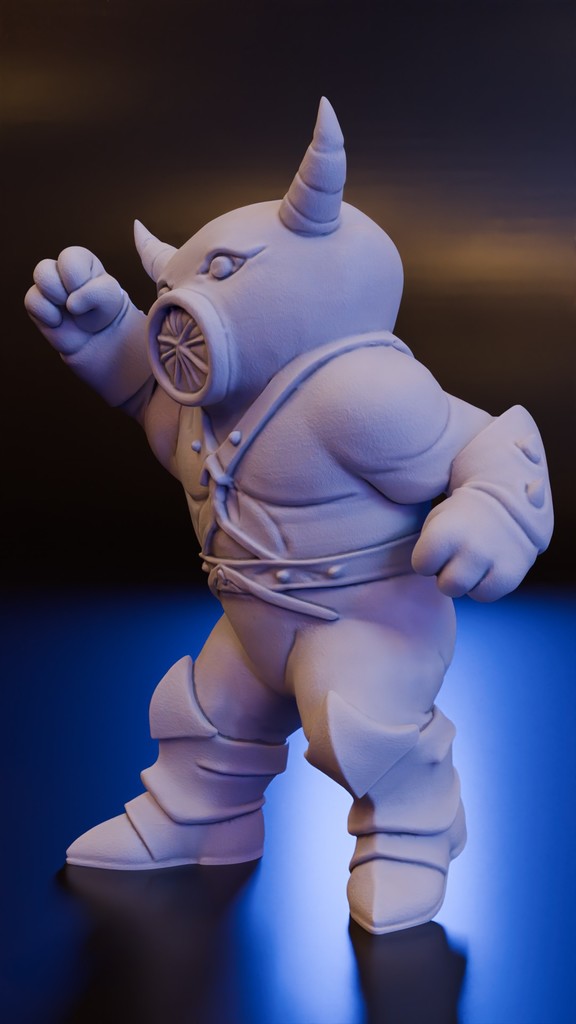 3D модель монстра для DND из детского творчества