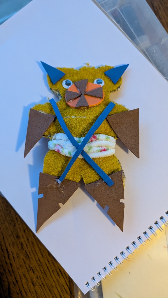 3D модель монстра для DND из детского творчества