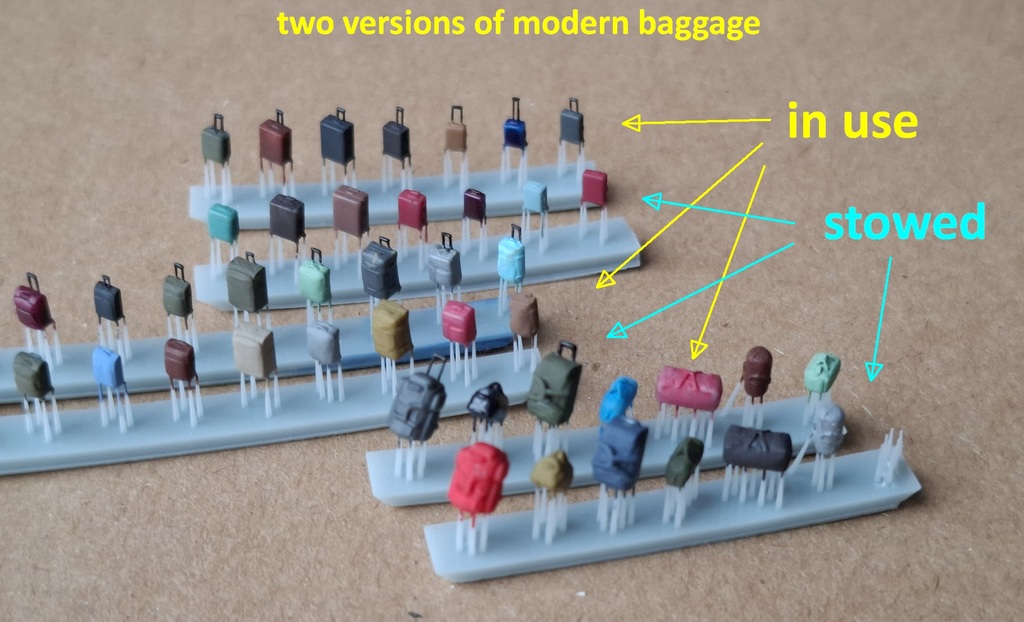 Багаж для путешественников, масштаб 1:160