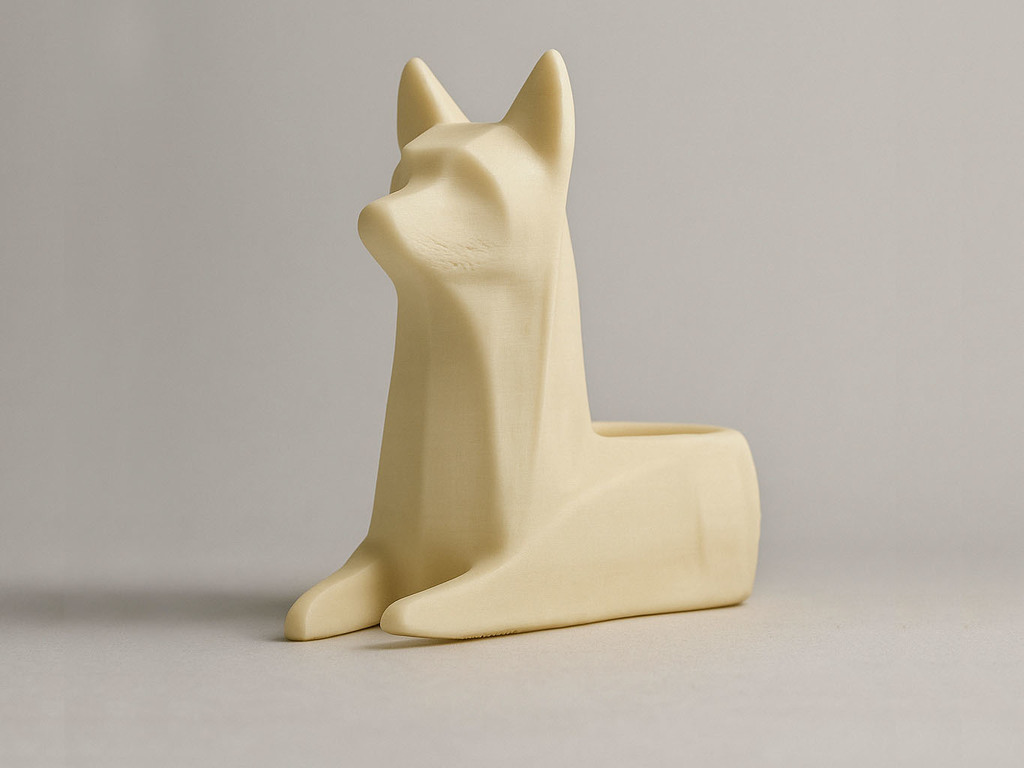 Снежный волк для чайной свечи - рождественская атмосфера