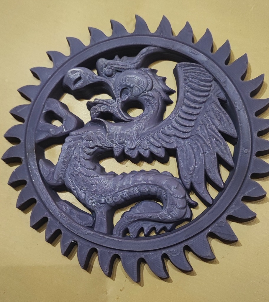 Скульптура дракона для настенного декора