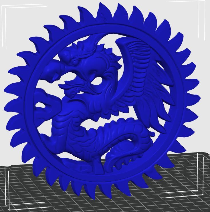 Скульптура дракона для настенного декора