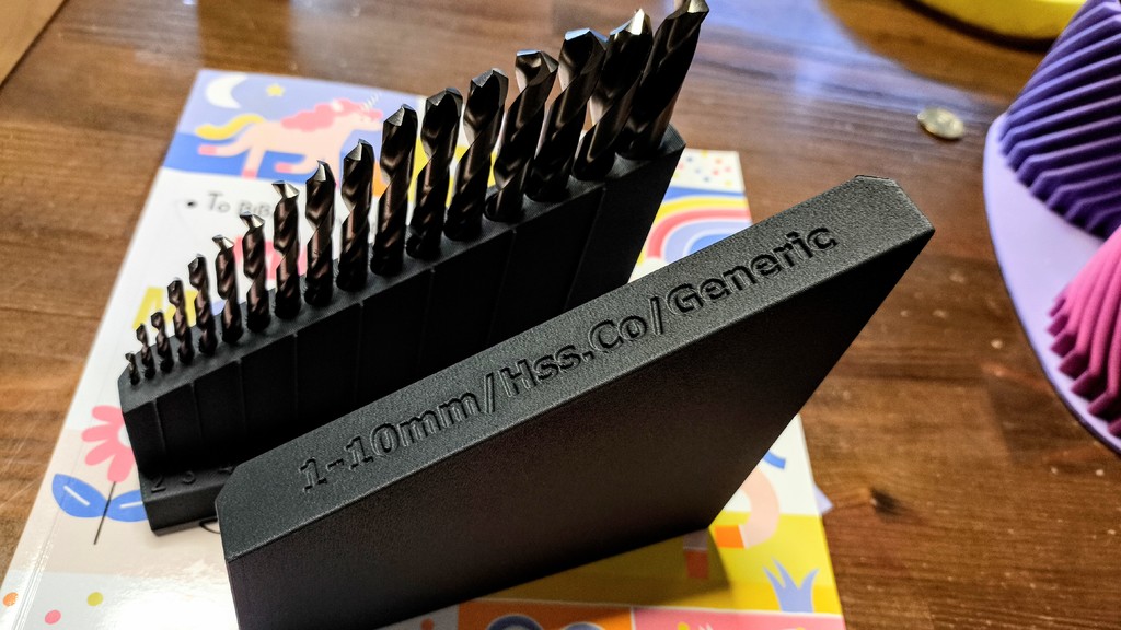 Ящик для сверл метрических размеров 2-10мм и 2-13мм