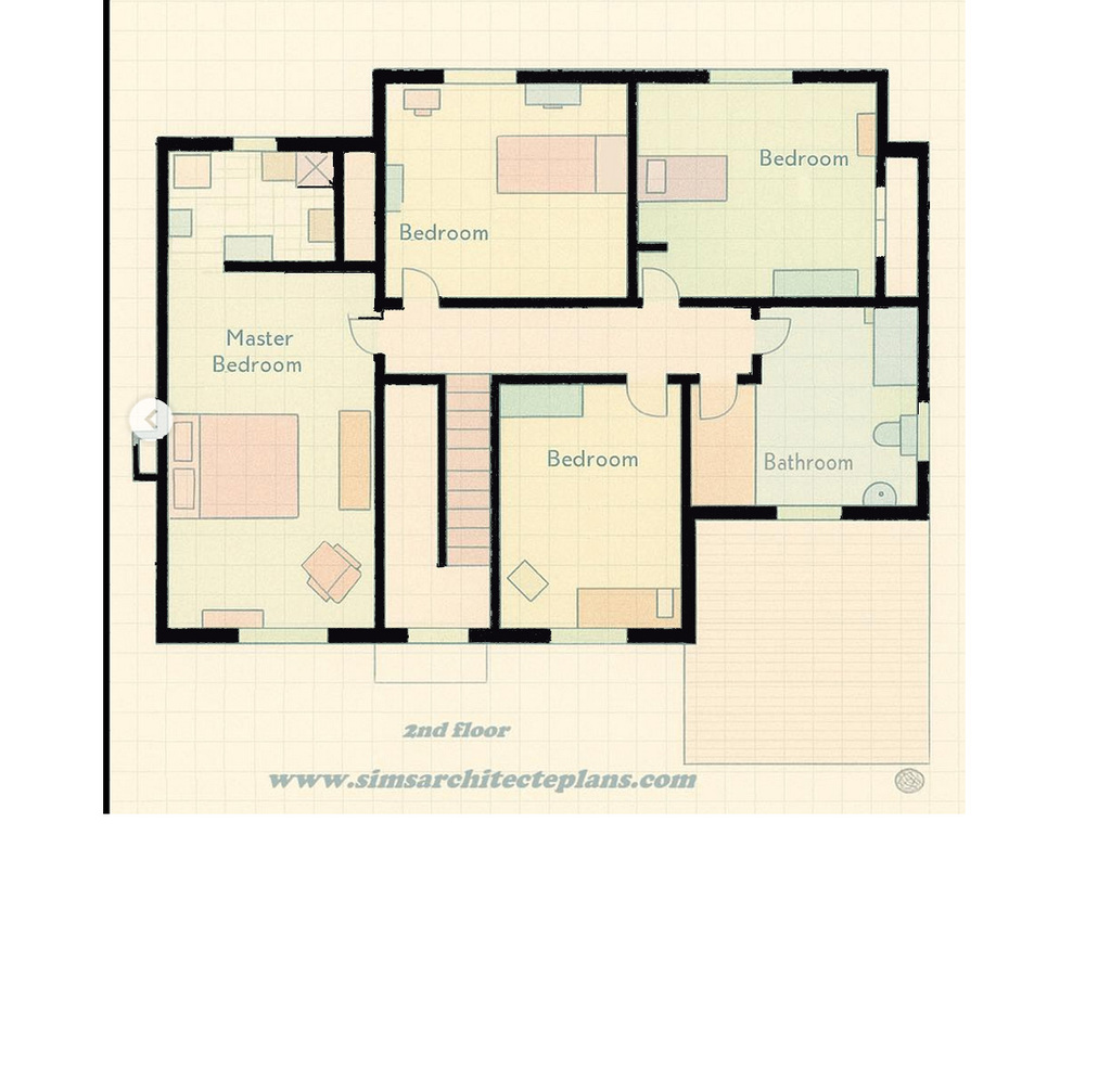 Дом Симпсонов: планы этажей и стены