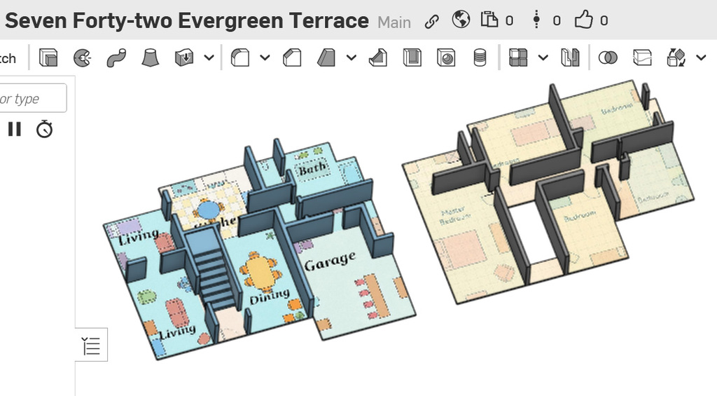 Дом Симпсонов: планы этажей и стены